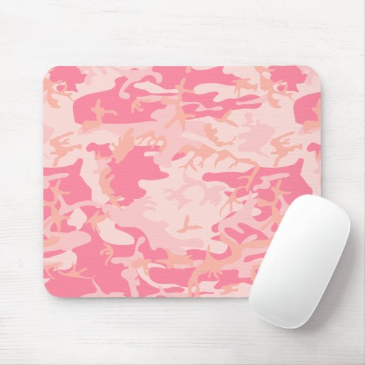 Tapis De Souris Camouflage rose, Armée (Avec souris)