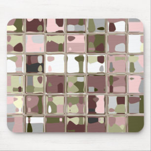Tapis De Souris Camouflage rose Mousepad multicolore
