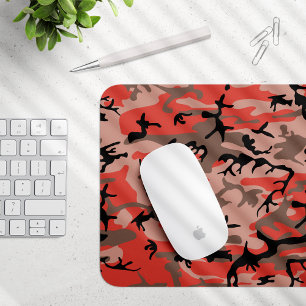 Tapis De Souris Camouflage rouge et Brown, Armée