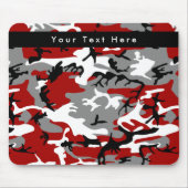 Tapis De Souris Camouflage rouge et gris, Militaire, Armée (Devant)