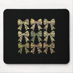 Tapis De Souris Camouflage Vieux Camo Bow Camo Coquette Chasse aux