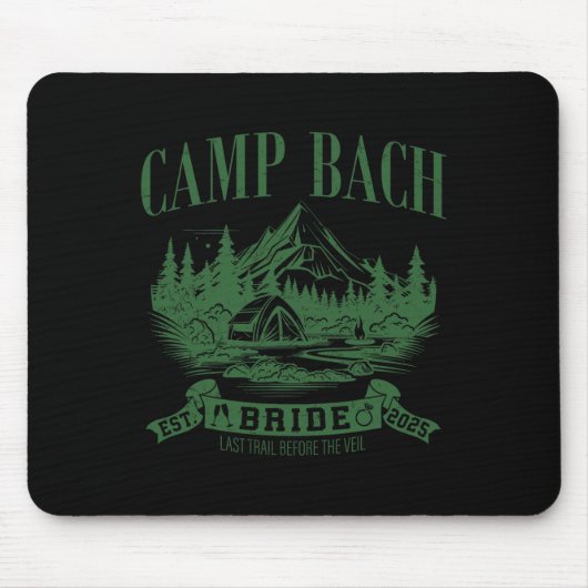 Tapis De Souris Camp Bach Bride Randonnée Camping Enterrement de V (Devant)