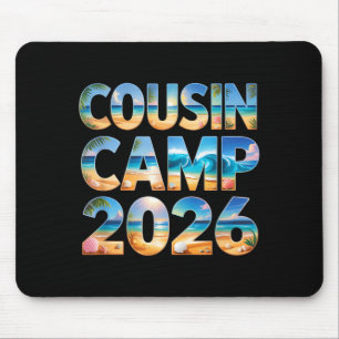 Tapis De Souris Camp de cousins mignons équipage 2026 réunion de f