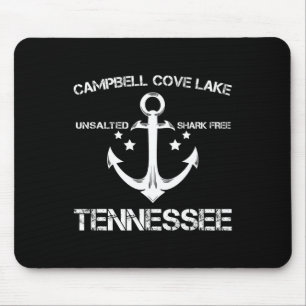 Tapis De Souris Campbell Cove Lake Tennessee Funny Fishing Camping