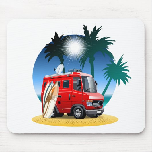 Tapis De Souris Camper de dessin (Devant)