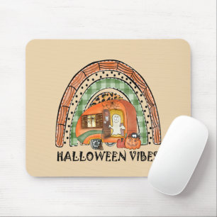 Tapis De Souris Camper/remorque Rainbow Halloween Vibes