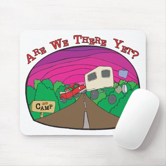 Tapis De Souris Camping amusant (Avec souris)