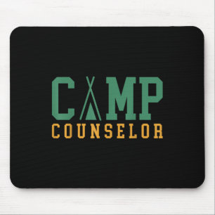 Tapis De Souris Camping Camping Été Conseiller Directeur du person