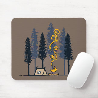Tapis De Souris Camping Cartoon