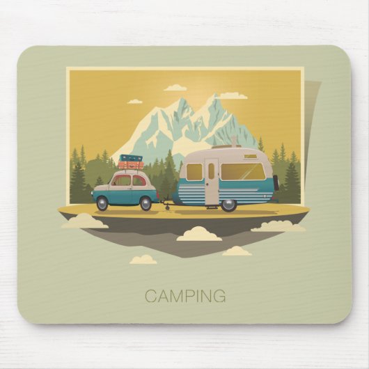 Tapis De Souris Camping de caravane (Devant)