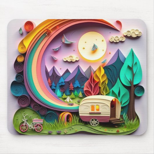 Tapis De Souris Camping de jour (Devant)