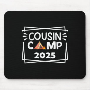 Tapis De Souris Camping drôle de cousins 2025 Équipe de vacances e