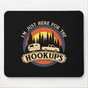 Tapis De Souris Camping drôle juste ici pour les rencontres RV cam