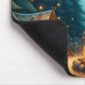 Tapis De Souris Camping en forêt (Coin)