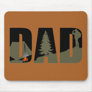Tapis De Souris Camping extérieur papa heureux camper