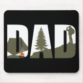 Tapis De Souris Camping extérieur papa heureux camper (Devant)