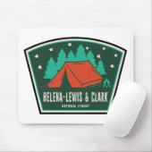 Tapis De Souris Camping forestier national Helena-Lewis et Clark (Avec souris)