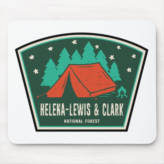 Tapis De Souris Camping forestier national Helena-Lewis et Clark (Devant)