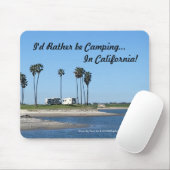 Tapis De Souris Camping, Mission Bay Beach, Californie (Avec souris)
