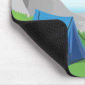 Tapis De Souris Camping - Nuit (Coin)