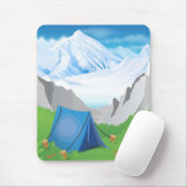Tapis De Souris Camping - Nuit (Avec souris)