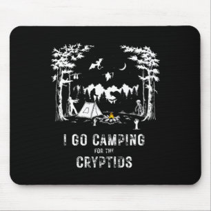 Tapis De Souris Camping pour les cryptides Bigfoot Mothman Alien S