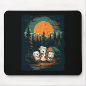 Tapis De Souris Camping Vibes Automne Rétro Automne Femmes Hommes  (Devant)