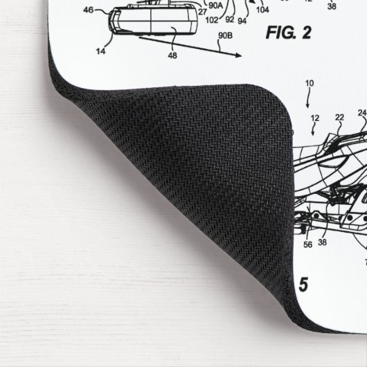 Tapis De Souris Can Am Spyder, US Patent Application Mousepad (Coin)
