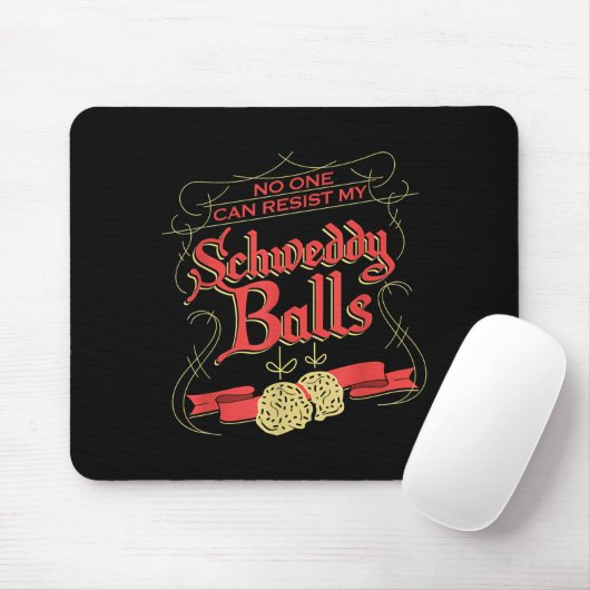 Tapis De Souris Can Resist My Schweddy Ball Candy Ugly Xmas Appare (Avec souris)