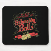 Tapis De Souris Can Resist My Schweddy Ball Candy Ugly Xmas Appare (Devant)