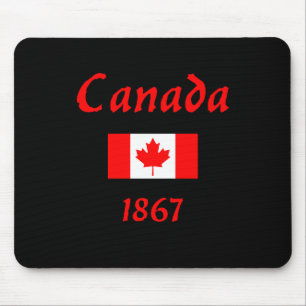 Tapis De Souris Canada 1867 Ancien drapeau du Balthazar Couleur fo