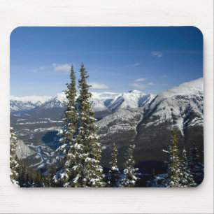 Tapis De Souris Canada, Alberta, Banff. Vues de la vallée de Bow