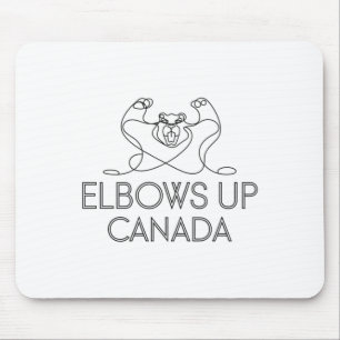 Tapis De Souris Canada Épaules En Haut Autocollant3