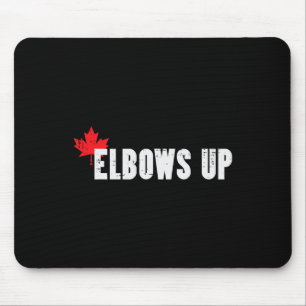 Tapis De Souris Canada Hockey Coudes levés Hommes Feuille d'érable