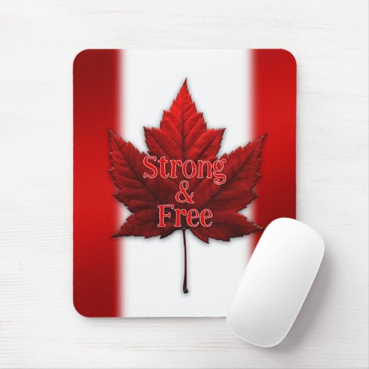 Tapis De Souris Canada Mousepad Red Canada Maple Leaf Mousepad (Avec souris)