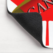 Tapis De Souris Canadian Mountie Hat on Red Maple Leaf (Coin)