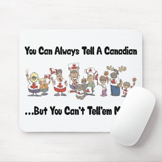 Tapis De Souris Canadien drôle (Avec souris)