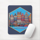 Tapis De Souris Canal Amsterdam Pays-Bas Europe (Avec souris)