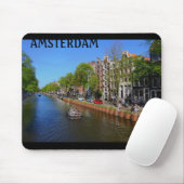 Tapis De Souris Canal d'Amsterdam (Avec souris)