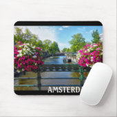 Tapis De Souris Canal d'Amsterdam (Avec souris)