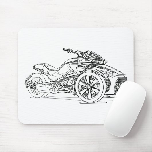 Tapis De Souris CanAm Spyder F3S 2017 (Avec souris)