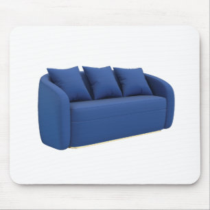 Tapis De Souris Canapé bleu moderne