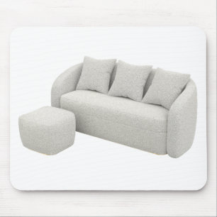 Tapis De Souris Canapé bouclé avec ottomane