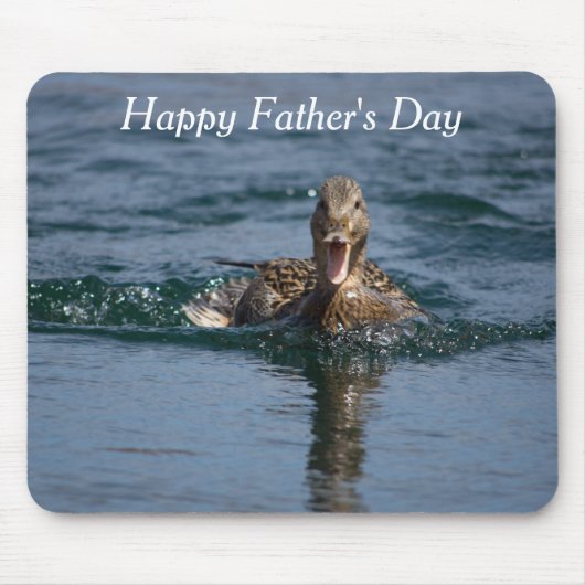 Tapis De Souris Canard avec bec ouvert (Devant)