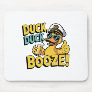 Tapis De Souris Canard Canard Booze Drôle Croisière Famille Corres