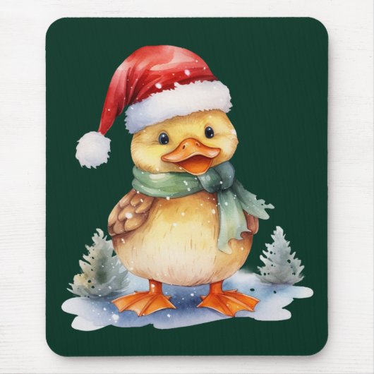 Tapis De Souris Canard de Noël (Devant)