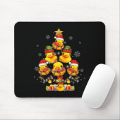 Tapis De Souris Canard en caoutchouc Arbre de Noël Xmas Lumière en (Avec souris)