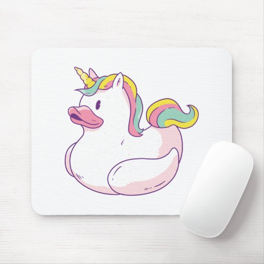Tapis De Souris Canard en caoutchouc Unicorne (Avec souris)