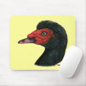 Tapis De Souris Canard : Muscovy Head (Avec souris)