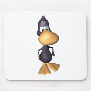 Tapis De Souris canard noir drôle